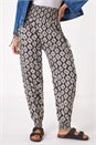 Black Abstract Tie Pocket Trousers, Image 4 of 5