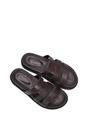 Brown XY LONDON Brown 'Aurelia' Flat Slider Sandals With Comfortable Footbed, Image 6 of 6