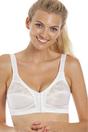 White Camille Lingerie White Womens Soft Cup Front Fastening Bra, Image 1 of 4