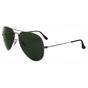 Grey Aviator Gunmetal Green Polarized Aviator 3025 Sunglasses, Image 2 of 2