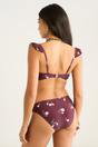Brown Brown Floral Printed Bikini Bottom, Image 2 of 4