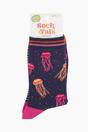 Navy Jellyfish Bamboo Socks - Navy, Image 4 of 4