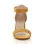 Yellow AJVANI Yellow Mid Block Heel Ankle Strap Sandals, Image 6 of 6