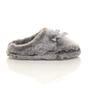 Grey AJVANI Grey Fluffy Mule Slippers, Image 2 of 6