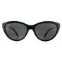 Black Cat Eye Black Grey Polarized Sunglasses, Image 1 of 4