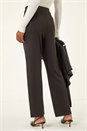 Black Straight Leg Ponte Stretch Trouser, Image 4 of 5