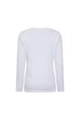 White Agra Slub Long Sleeved Top, Image 2 of 4