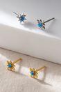 Silver Mia Gioielli Silver Sterling Silver Opal Starburst Studs, Image 1 of 3