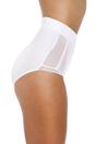 White 2 Pack Hi Waist Mesh Control Briefs, Image 4 of 4