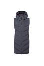 Blue Ranskill Long Insulated Gilet, Image 6 of 6