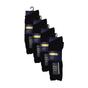 Black 12 Pair 100% Egyptian Cotton Ribbed Socks, Image 3 of 3
