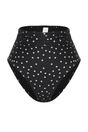 Multi WOVCOR Multi Polka Dot Printed High Waist Shaping Bikini Bottom with Ruched Detail, Image 2 of 4