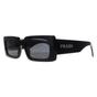 Black Prada Black Rectangle Black Dark Grey PRA07S, Image 2 of 4