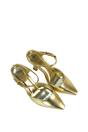 Gold XY LONDON Gold 'Daisy-May' High Heel Mules With Pointed Toe, Image 4 of 6