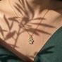 Gold Mini Dog Cat Paw Print Charm Gold Plated Necklace, Image 2 of 5