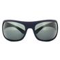 Blue Sport Wrap Matt Dark Blue Grey Polarized Sunglasses, Image 1 of 4
