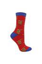Red Highland Cow Socks | Novelty Bamboo Socks, Image 1 of 3