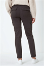 Charcoal Cotton Blend Cargo Stretch Jegging, Image 4 of 5
