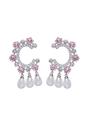 Light Pink Diva C-Shaped Drop Earrings, Image 1 of 5