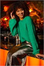 Green Soft Knit Blouson Jumper, Image 6 of 6