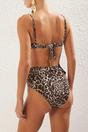Multi WOVCOR Multi Leopard Print Padded Bikini Top, Image 5 of 5