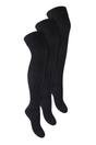 Black 3 Pairs Over The Knee Wool Socks, Image 1 of 5