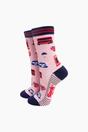 Pink London Landmarks Bamboo Socks in Pink, Image 1 of 4