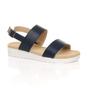 Navy Blue AJVANI Navy Blue Flatform Strappy Sandals, Image 1 of 6