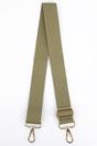 Khaki Plain Woven Wide Bag Strap, Image 1 of 4