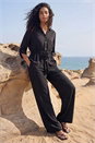 Black Safari Tie Front Jacket, Image 1 of 4
