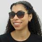 Black Ralph Black Cat Eye Black Brown Gradient Sunglasses, Image 6 of 6