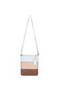 Tan 'Tricolore Elegante' Leather Crossbody Bag, Image 2 of 4