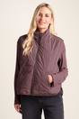 Mauve Juni Relaxed Fit Shower Resistant Gilet, Image 1 of 6
