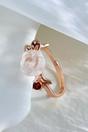 Rose Gold Rose Gold Silver Garnet Quartz Ring, Image 1 of 3