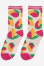 Multi Mango Fruit Bamboo Socks, Image 2 of 3