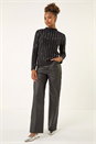 Black Lined Sparkly Knit Jumper, Image 2 of 5