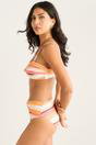  Multi Color Twist Front Tripe Bikini Bottom, Image 4 of 4