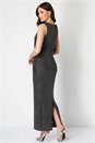 Silver Glitter Maxi Dress, Image 2 of 4