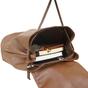 Tan 'GRACE' Full Grain Leather Flap-over Backpack, Image 5 of 6