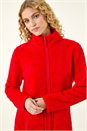 Red Reversible Fleece Zip Jacket, Image 6 of 6