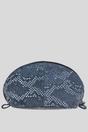 Dark Grey 'Philippa' Real Leather Makeup Bag, Image 3 of 4