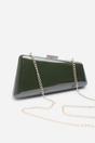 Green Lark Asymmetric Metallic Clutch Bag, Image 5 of 7