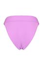 Pink WOVCOR Pink Textured Regular Waist Bikini Bottom with Minimal High Leg Fit, Image 3 of 4
