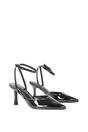 Black 'Tori' Pointed Toe Stiletto Heels With Ankle Strap, Image 3 of 6
