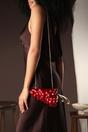 Maroon Jazz Grape Resin Clutch with Gold-Tone Accents, Image 7 of 7