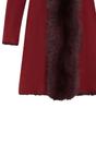 Burgundy Toscana Sheep Suede Leather Trench Coat, Image 7 of 7