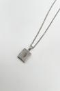 Silver Booklet Locket Pendant Necklace in Silver, Image 1 of 6