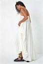 Ivory Dusk Woven Strappy Maxi Dress, Image 1 of 5