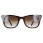 Brown Rectangle Light Havana Brown Gradient Folding Wayfarer 4105 Sunglasses, Image 1 of 4