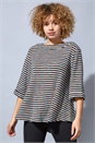 Ivory Rainbow Textured Tunic Top, Image 1 of 4